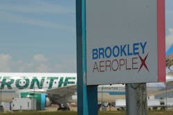 The inaugural flight from the Mobile Downtown Airport took place on Wednesday, May 1, 2019, in Mobile, Ala. Plans are now underway to move forward with a new -- and much larger -- commercial airline terminal at the Mobile Aeroplex at Brookley. The inaugural flight from the Mobile Downtown Airport took place on Wednesday, May 1, 2019, in Mobile, Ala. Plans are now underway to move forward with a new -- and much larger -- commercial airline terminal at the Mobile Aeroplex at Brookley.