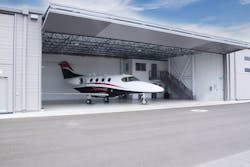 All 14 of the hangers were designed to about 3,000 square feet each. All 14 of the hangers were designed to about 3,000 square feet each.