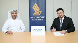 From left to right: Rashid Alawadi, Vice President dnata Travel Region, dnata Travel Group, and Ryan Yeoh, General Manager Gulf and Middle East, Singapore Airlines