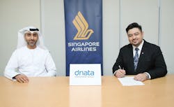 From left to right: Rashid Alawadi, Vice President dnata Travel Region, dnata Travel Group, and Ryan Yeoh, General Manager Gulf and Middle East, Singapore Airlines