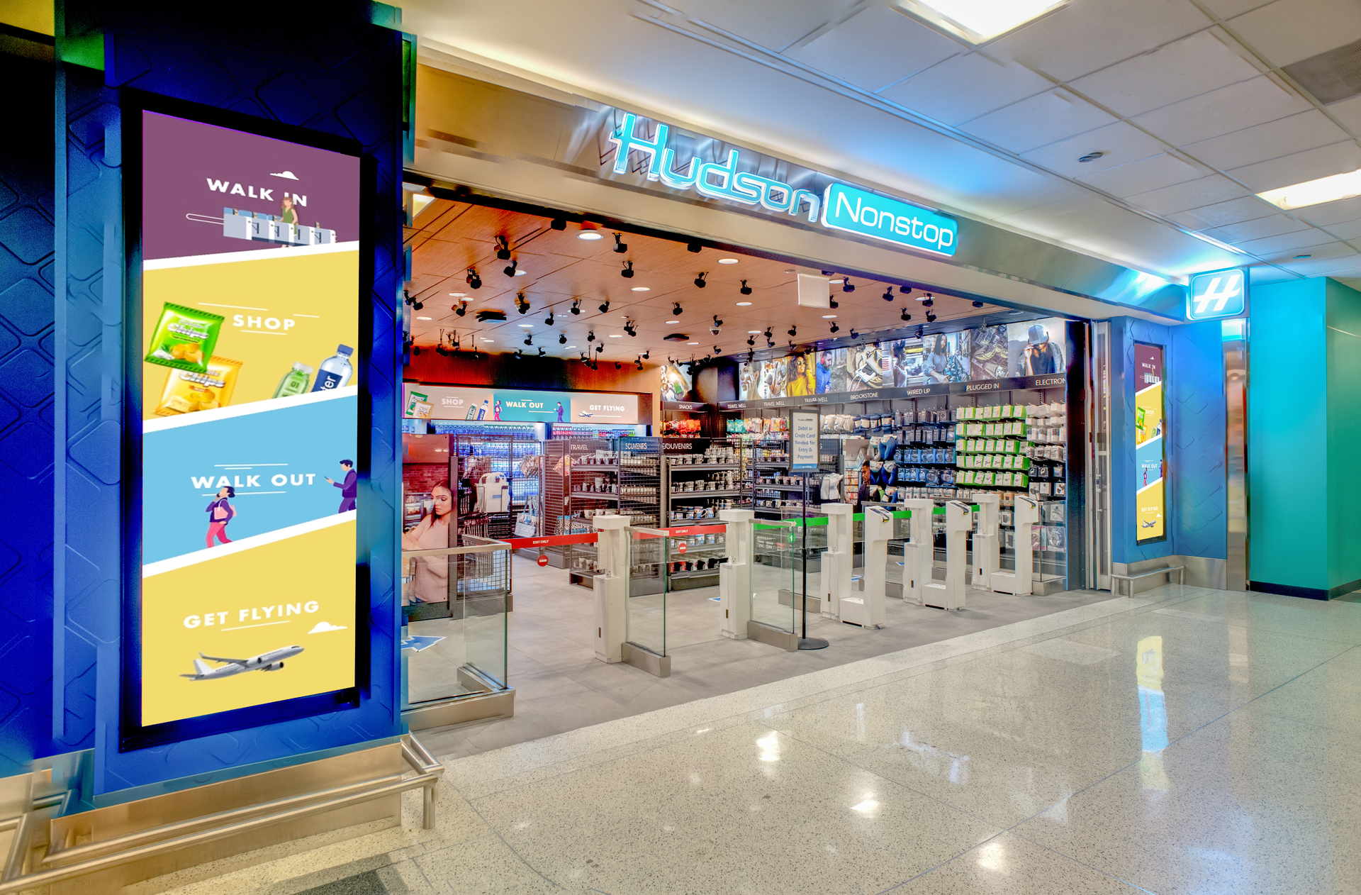The store also offers a broad assortment of electronics and audio products from leading brands such as Brookstone, providing travelers with opportunities to relax and recharge whether at home or on the go.