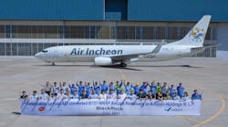 HAECO Xiamen and AEI celebrate the redelivery of the first Boeing 737-800SF converted freighter to Aviation Holdings III, L.P. HAECO Xiamen and AEI celebrate the redelivery of the first Boeing 737-800SF converted freighter to Aviation Holdings III, L.P.