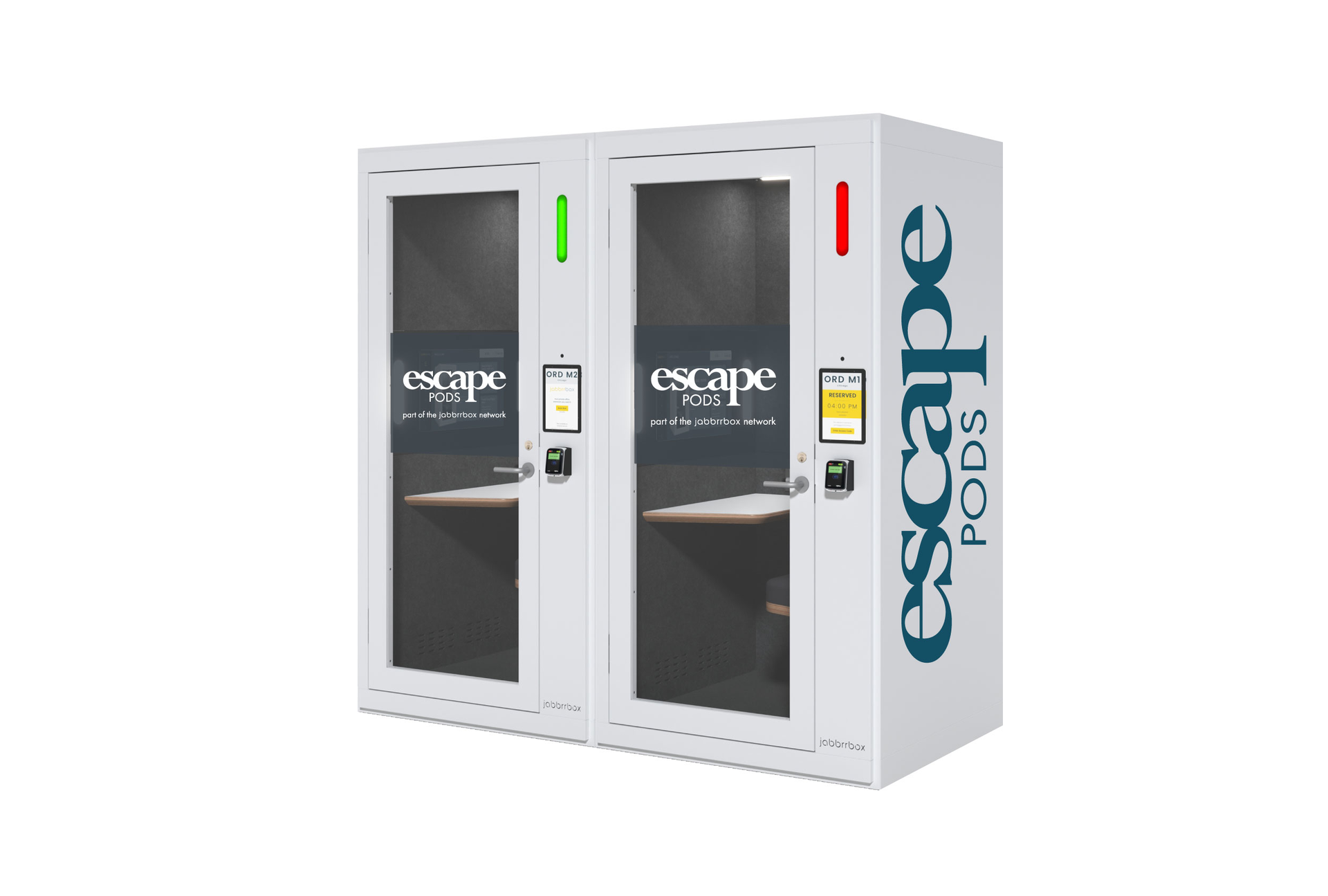 Escape Pod Angled With Branding