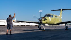 Textron Aviation successfully completed initial ground engine runs on the prototype Beechcraft Denali single-engine turboprop powered by GE Aviation’s new advanced Catalyst engine. Textron Aviation successfully completed initial ground engine runs on the prototype Beechcraft Denali single-engine turboprop powered by GE Aviation’s new advanced Catalyst engine.