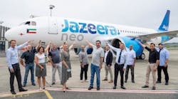 Jazeera Airways took delivery of its seventh Airbus A320neo aircraft from Airbus in Toulouse, France. Jazeera Airways issued a news release Aug. 17.