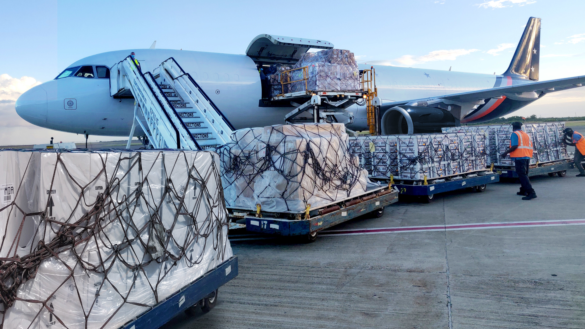 A321P2F converted by EFW for BBAM in operation with Titan Airways.