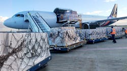 A321P2F converted by EFW for BBAM in operation with Titan Airways. A321P2F converted by EFW for BBAM in operation with Titan Airways.