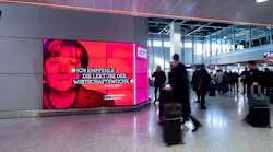 Advertising messages can be featured on large-scale digital and analog displays at two airports through a marketing partnership between Munich and Duesseldorf airports.