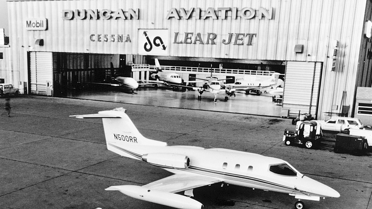 The Duncan Aviation facility in Lincoln, Nebraska, in 1967.