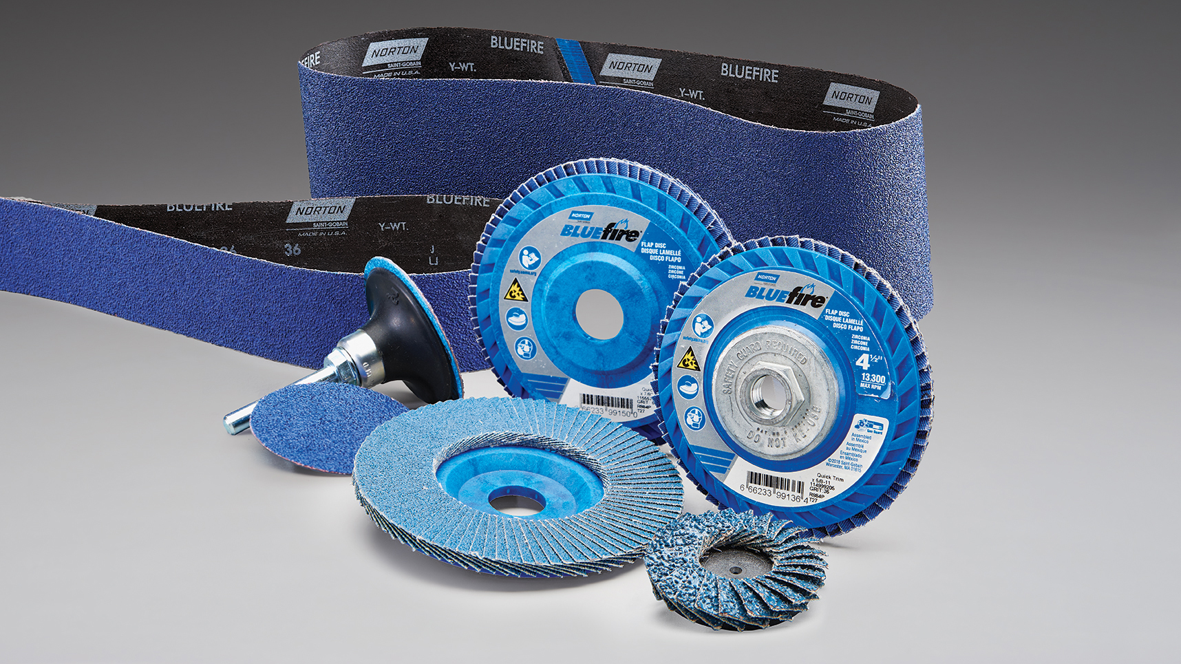 Line Discs Flap Quick Change Blue Fire R860 02