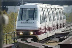 A view of the AirTrain monorail at Newark Liberty International Airport. Federal officials signed off on the Port Authority's plan to replace the 26-year-old monorail.