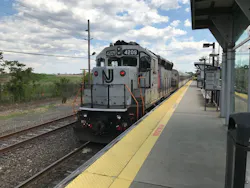 An Atlantic City Rail Line train leaves Cherry Hill station after picking up passengers. Depending on the results of a study, trains could stop at a new Atlantic City Airport station, which is being supported by the newly formed AC rail line coalition. An Atlantic City Rail Line train leaves Cherry Hill station after picking up passengers. Depending on the results of a study, trains could stop at a new Atlantic City Airport station, which is being supported by the newly formed AC rail line coalition.