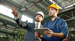 Maintenance Workers With I Pad Tablet I Stock 936149030