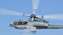 A Bell AH-1Z conducts flight testing at Bell’s Amarillo Assembly Center before delivery to the U.S. Marine Corps.