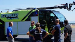 Oshkosh Airport Products kicks off second wave of the 2021 Road Rally across North America featuring the new Striker Volterra ARFF hybrid electric vehicle. Oshkosh Airport Products kicks off second wave of the 2021 Road Rally across North America featuring the new Striker Volterra ARFF hybrid electric vehicle.