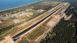 The reconstruction work of Palanga Airport, which has been started in early September, is proceeding according to the plan. Asphalting of the runway is now completed. The reconstruction work of Palanga Airport, which has been started in early September, is proceeding according to the plan. Asphalting of the runway is now completed.