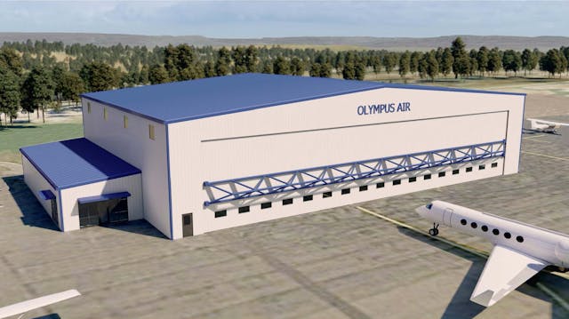 Olympus Air, along with Hazleton Regional Airport, announced a new hangar facility is set to open by February 2022.