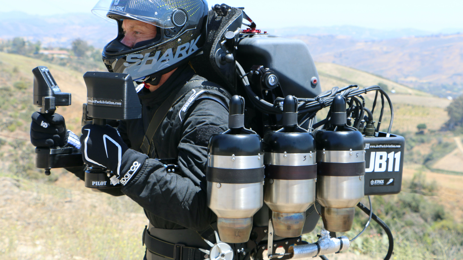 The JB12 is a classified model evolved from the JB11, in this photo, developed by JetPack Aviation.