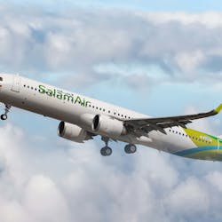 SalamAir has taken delivery of its first A321neo aircraft.