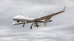 The Royal Air Force, and the Royal Netherlands Air Force (RNLAF), General Atomics Aeronautical Systems, Inc. (GA-ASI) flew a company-owned, MQ-9B SeaGuardian Remotely Piloted Aircraft (RPA) today from RAF Waddington across the North Sea to Leeuwarden Air Base in the Netherlands.