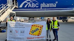 Over 200 tons of machinery was delivered by AirBridgeCargo Airlines, under the National Healthcare Association project in cooperation with Geis Air + Sea GmbH to support production facilities with efficient and viable packaging solutions.