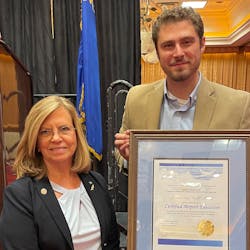 SJC Assistant Director Judy Ross stands beside SJC Operations Supervisor Graham Ritz at the 2021 SWAAAE Summer Conference SJC Assistant Director Judy Ross stands beside SJC Operations Supervisor Graham Ritz at the 2021 SWAAAE Summer Conference