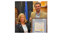 SJC Assistant Director Judy Ross stands beside SJC Operations Supervisor Graham Ritz at the 2021 SWAAAE Summer Conference