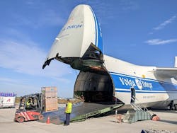 Volga-Dnepr Group has delivered over 110 tons of essential cargo to Porte-au-Prince following the devastating Aug. 14 earthquake in Haiti. Volga-Dnepr Group has delivered over 110 tons of essential cargo to Porte-au-Prince following the devastating Aug. 14 earthquake in Haiti.