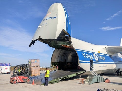 Volga-Dnepr Group has delivered over 110 tons of essential cargo to Porte-au-Prince following the devastating Aug. 14 earthquake in Haiti.