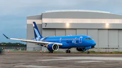 Breeze Airways unveils the first of 80 Airbus A220 aircraft on order, powered exclusively by Pratt & Whitney’s GTF engines.