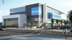 San Diego International Airport New T1 project administration building concept rendering San Diego International Airport New T1 project administration building concept rendering