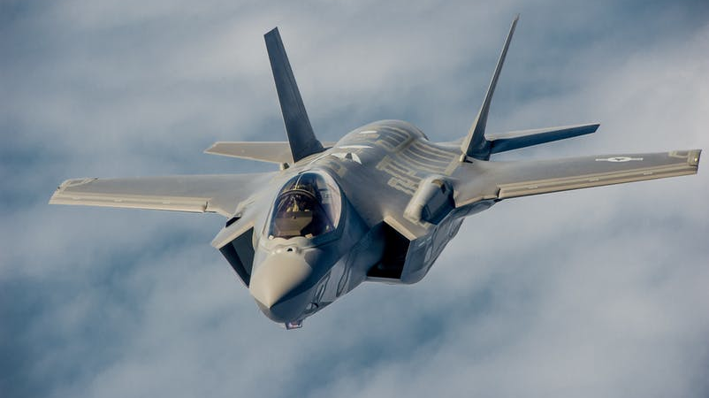 A U s Air Force Pilot Navigates An F 35 A Lightning Ii Aircraft Assigned To The 58th Fighter Squadron 33rd Fighter Wing Into Position To Refuel With A Kc 135 Stratotanker Assigned To The 336th Air Refueling 130516 60b68bd079521 615daec0eb13a