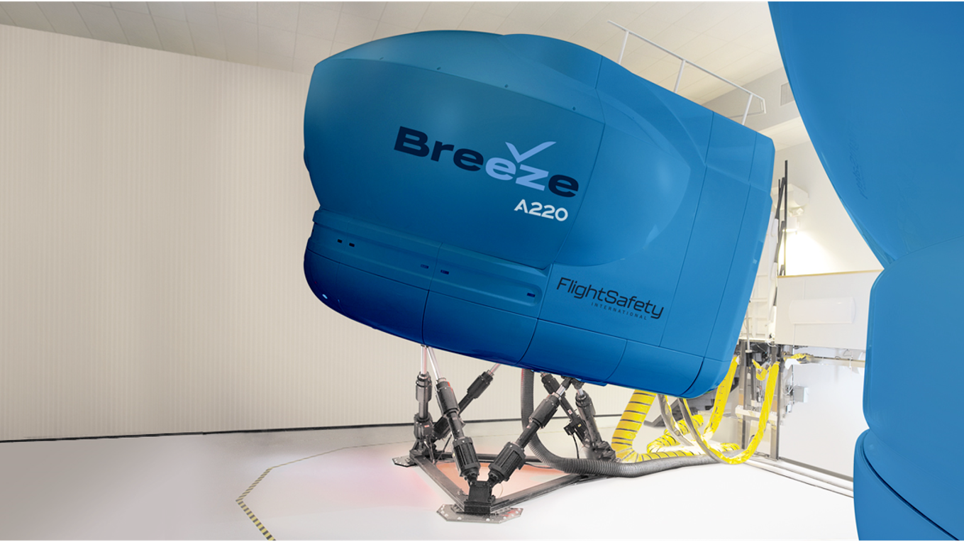 FlightSafety is increasing its focus on training and equipment for the Commercial Airline Training market. The company is a leading provider of Airbus A220 training technology and has delivered nearly 40 E-jet Full Flight Simulators.