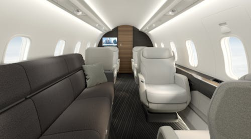 Bombardier, at NBAA-BACE, is presenting an interior mock-up of its Challenger 3500 business jet, and honored to announce that the launch customer for this new aircraft.