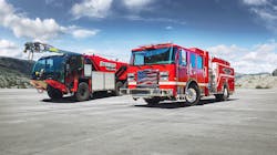 Oshkosh Fire & Emergency segment is featuring the new Oshkosh Striker ARFF vehicle at China Fire 2021 Oshkosh Fire & Emergency segment is featuring the new Oshkosh Striker ARFF vehicle at China Fire 2021