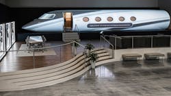 Gulfstream Aerospace Corp. has expanded the customer showroom located at its Savannah-based worldwide headquarters to include the all-new Gulfstream G400. Gulfstream Aerospace Corp. has expanded the customer showroom located at its Savannah-based worldwide headquarters to include the all-new Gulfstream G400.