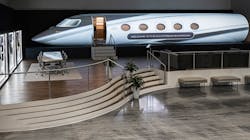 Gulfstream Aerospace Corp. has expanded the customer showroom located at its Savannah-based worldwide headquarters to include the all-new Gulfstream G400.