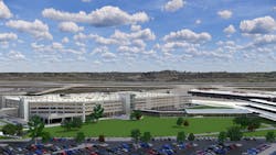 Pittsburgh International Airport will have the first terminal in the country built from the ground up in a post-pandemic world. Pittsburgh International Airport will have the first terminal in the country built from the ground up in a post-pandemic world.