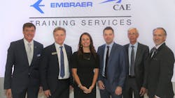 Embraer-CAE Training Services (ECTS) will offer a new full-flight simulator (FFS) for the Phenom 300E during the second half of 2022 to meet the growing demand for business jet training in the U.S. Embraer-CAE Training Services (ECTS) will offer a new full-flight simulator (FFS) for the Phenom 300E during the second half of 2022 to meet the growing demand for business jet training in the U.S.