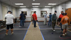 Aircraft painters with the 588th Aircraft Maintenance Support Squadron Corrosion Control shop, are using a virtual reality paint training simulator to reinforce the skills they have learned in class at Robins Air Force Base, Georgia. Virtual paint training started at Robins to boost classroom learning by allowing hands-on time in a controlled environment. Aircraft painters with the 588th Aircraft Maintenance Support Squadron Corrosion Control shop, are using a virtual reality paint training simulator to reinforce the skills they have learned in class at Robins Air Force Base, Georgia. Virtual paint training started at Robins to boost classroom learning by allowing hands-on time in a controlled environment.