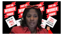 Donielle Prophete, president of the Communications Workers of America (CWA) Local 3645, spoke at an Oct. 7 virtual roundtable. Airport service workers from the Service Employees International Union (SEIU), CWA and UNITE HERE raised alarms about the impact low wages and inequity have on the nation’s aviation system. The roundtable discussion also included members of the House and Senate appropriations committees.
