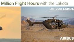 The Airbus Helicopters UH-72 Lakota fleet has exceeded the 1 million flight-hour mark, some 15 years after the first Lakota UH-72A entered service for the U.S.