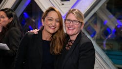 Sumati Sharma, co-chair of the WIAAC and partner at Oliver Wyman, and Joanna Geraghty, president and chief operating officer at JetBlue Sumati Sharma, co-chair of the WIAAC and partner at Oliver Wyman, and Joanna Geraghty, president and chief operating officer at JetBlue