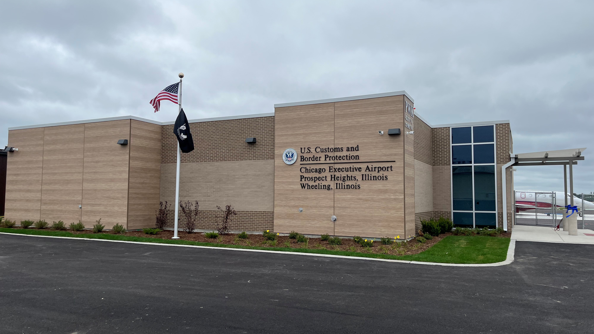 U.S. Customs and Border Protection building at Chicago Executive Airport