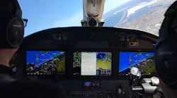 After removing the entire cockpit, the crew in St. Paul installed the G5000, which includes bright, high-resolution, color displays, touchscreen interfaces with audible feedback, Automatic Flight Guidance and Control Systems, GPS, Synthetic Vision System (SVS), and real-time weather, chart, traffic, and terrain information on the large moving maps that provide pilots with a great deal of situational awareness.