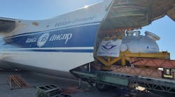 Volga-Dnepr Airlines (VDA) and Fracht FWO Inc. orchestrated the delivery of a boiler from Milano, Italy to Lincoln, Nebraska.