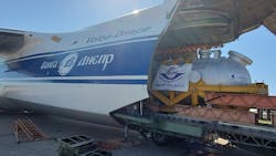 Volga-Dnepr Airlines (VDA) and Fracht FWO Inc. orchestrated the delivery of a boiler from Milano, Italy to Lincoln, Nebraska. Volga-Dnepr Airlines (VDA) and Fracht FWO Inc. orchestrated the delivery of a boiler from Milano, Italy to Lincoln, Nebraska.