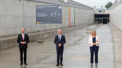 Bavarian Finance Minister and Chairman of the Munich Airport Supervisory Board Albert Füracker, Munich Airport CEO Jost Lammers and Bavarian Transport Minister Kerstin Schreyer.