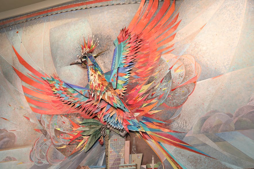 A beloved mural by Paul Coze that greeted travelers at Phoenix Sky Harbor International Airport for decades is once again ready to be visited and seen at the airport&rsquo;s Rental Car Center.
