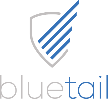 Bluetail Gray Stacked Logo